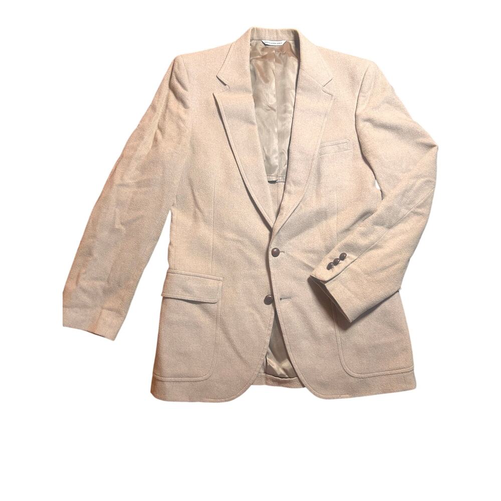 PBM 100% Camel Hair Coat Tan Classic Long Wool Coat Made USA